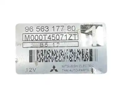 Peça sobressalente para automóvel em segunda mão motor de arranque por citroen c2 (jm_) 1.1 referências oem iam 9656317780  m000t45071zt