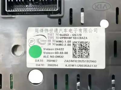 Peça sobressalente para automóvel em segunda mão quadrante por kia niro (de) 1.6 gdi hybrid referências oem iam 94053g5320  94053-g5320