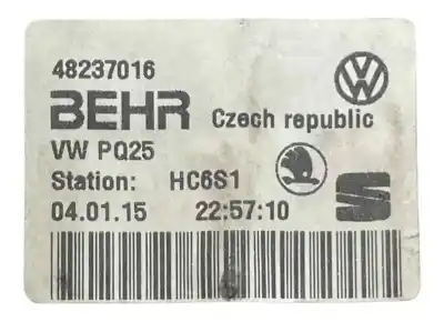 Pezzo di ricambio per auto di seconda mano radiatore riscaldamento/aria condizionata per skoda rapid spaceback (nh1) 1.6 tdi riferimenti oem iam 6r0819031  48237016