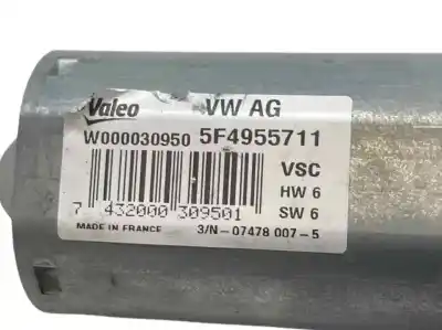 Pezzo di ricambio per auto di seconda mano motore tergicristallo posteriore per skoda rapid spaceback (nh1) 1.6 tdi riferimenti oem iam 5f4955711  w000030950