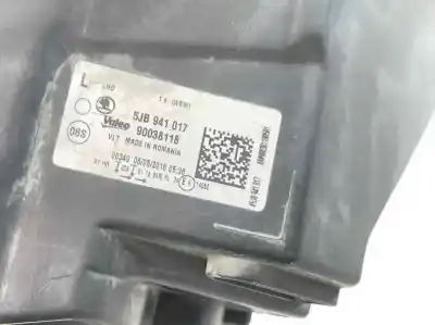 Pezzo di ricambio per auto di seconda mano faro anteriore sinistro per skoda rapid spaceback (nh1) 1.6 tdi riferimenti oem iam 5jb941017  90038118