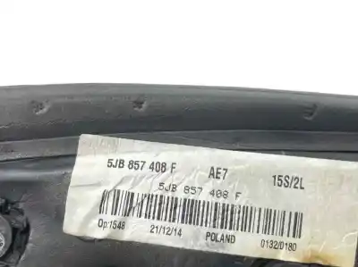 Peça sobressalente para automóvel em segunda mão espelho retrovisor direito por skoda rapid spaceback (nh1) 1.6 tdi referências oem iam 5jb857408f  5jb857508c
