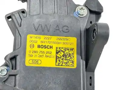 İkinci el araba yedek parçası pedal potansiyometre için skoda rapid spaceback (nh1) 1.6 tdi oem iam referansları 6r1721503h  0280755252