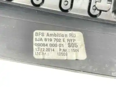 Pezzo di ricambio per auto di seconda mano aeratore per skoda rapid spaceback (nh1) 1.6 tdi riferimenti oem iam 5ja819702e  