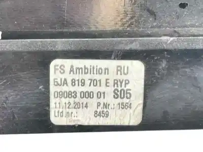Pezzo di ricambio per auto di seconda mano aeratore per skoda rapid spaceback (nh1) 1.6 tdi riferimenti oem iam 5ja819701e  