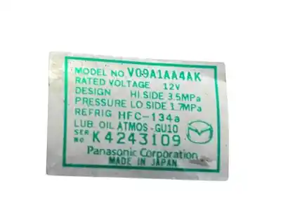 Second-hand car spare part air conditioning compressor for mazda 2 lim. (de) 1.3 16v cat oem iam references v09a1aa4ak  d65161450g