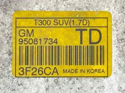 Second-hand car spare part intercooler for chevrolet trax 1.7 diesel cat oem iam references 95081734  