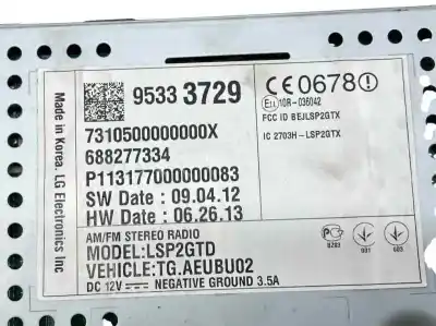 Second-hand car spare part multifunction display for chevrolet trax 1.7 diesel cat oem iam references 95333729  94531782