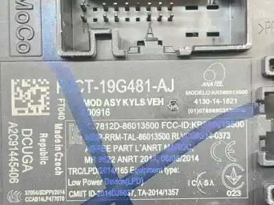 Second-hand car spare part electronic module for ford kuga (cbs) 2.0 tdci cat oem iam references f1ct19g481aj f1ct-19g481-al f1ct-19g481-aj