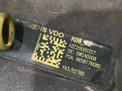 Second-hand car spare part injection pump for citroen c3 motor 1.4 ltr. - 50 kw hdi oem iam references 5ws40008 9658176080 