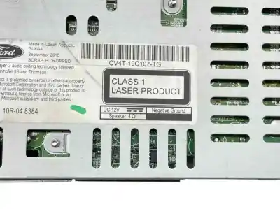 Second-hand car spare part audio system / radio cd for ford kuga (cbs) 2.0 tdci cat oem iam references cv4t19c107tg cv4t-19c107-tj cv4t-19c107-tg