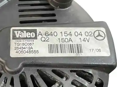 Second-hand car spare part alternator for mercedes-benz clase a (w169) 2.0 cdi cat oem iam references a6401540402 a6401540502 tg15c057