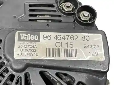 Second-hand car spare part alternator for citroen c2 1.4 hdi oem iam references 9646476280 2542704a tg15c022