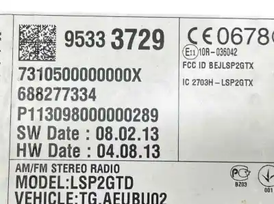 Second-hand car spare part multifunction display for chevrolet trax 1.7 d oem iam references 95333729  94531782