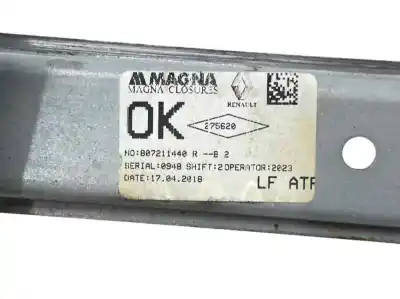 Second-hand car spare part driver left window regulator for dacia logan ii 1.5 dci oem iam references 807211440r  807219302r
