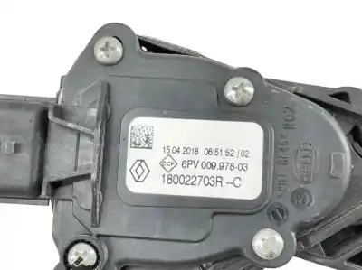 Second-hand car spare part accelerator pedal for dacia logan ii 1.5 dci oem iam references 180022703r  