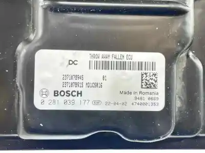 Peça sobressalente para automóvel em segunda mão centralina de motor uce por renault clio v (b7_) 1.5 blue dci 100 (b7ad) referências oem iam 237107894s  0281039177