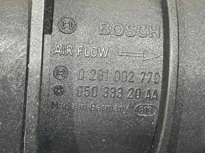 Peça sobressalente para automóvel em segunda mão medidor de massa de ar por dodge journey 2.0 16v crd cat referências oem iam 05033320aa  0281002779