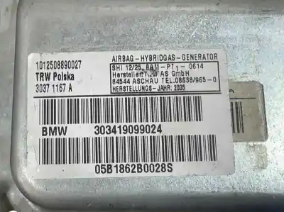 Second-hand car spare part front left side airbag for bmw x3 (e83) 2.0 16v diesel cat oem iam references 303419099024  30371167a
