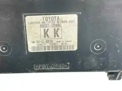 Peça sobressalente para automóvel em segunda mão módulo eletrônico por toyota auris active referências oem iam 8922102480 8922002560 89221-02480