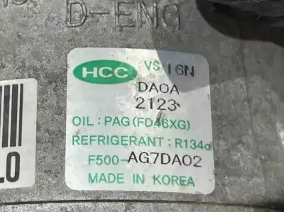Second-hand car spare part air conditioning compressor for kia pro_cee´d 2.0 crdi oem iam references f500ag7da02 977012l300 ag7da02