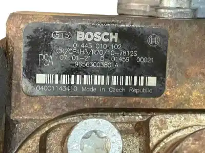 Pezzo di ricambio per auto di seconda mano pompa diniezione per peugeot 307 break/sw (s2) 1.6 hdi riferimenti oem iam 9656300380  0445010102