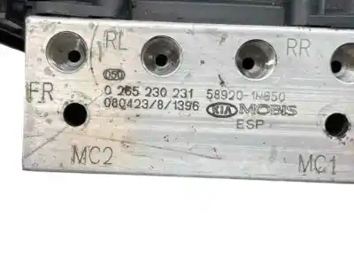 Peça sobressalente para automóvel em segunda mão abs por kia pro_cee´d 2.0 crdi referências oem iam 589201h650 0265230231 58920-1h650
