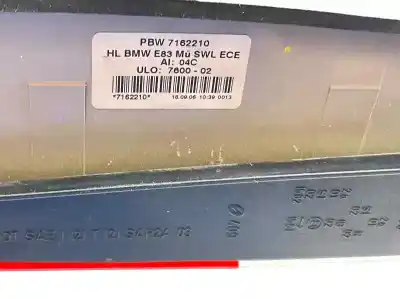 Second-hand car spare part right tailgate light for bmw x3 (e83) 3.0 turbodiesel cat oem iam references 7162210  63217162210
