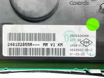 Автозапчасти б/у приборная доска за dacia dokker 1.6 sce cat bibalent gasolina / lpg ссылки oem iam 248102855r  