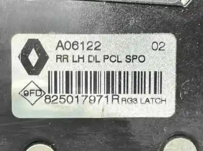 Автозапчастина б/у замок дверей заднього лівого для renault espace v (jr_) 1.6 dci 160 посилання на oem iam 825017971r  825039389r