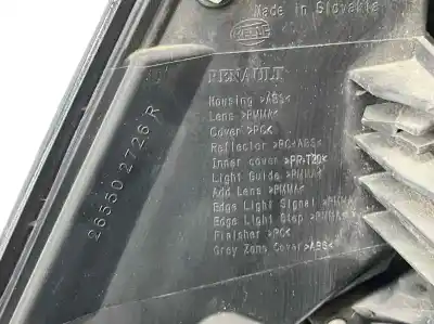 Second-hand car spare part right tailgate light for renault espace v (jr_) 1.6 dci 160 oem iam references 265502726r  265506105r