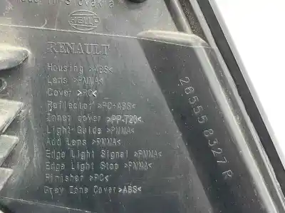 Second-hand car spare part left tailgate light for renault espace v (jr_) 1.6 dci 160 oem iam references 265558327r  265550555r