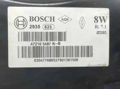 Автозапчастина б/у гальмівний серво для renault espace v (jr_) 1.6 dci 160 посилання на oem iam 472105487r  