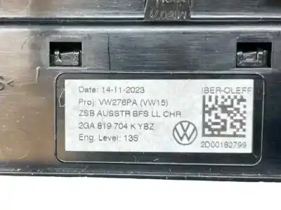 Pezzo di ricambio per auto di seconda mano aeratore per volkswagen t-roc (a11, d11) 2.0 tdi riferimenti oem iam 2ga819704k  