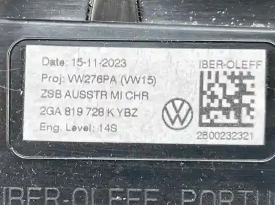 Pezzo di ricambio per auto di seconda mano aeratore per volkswagen t-roc (a11, d11) 2.0 tdi riferimenti oem iam 2ga819728k  
