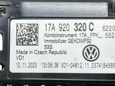 Автозапчасти б/у приборная доска за volkswagen t-roc (a11, d11) 2.0 tdi ссылки oem iam 17a920320c  