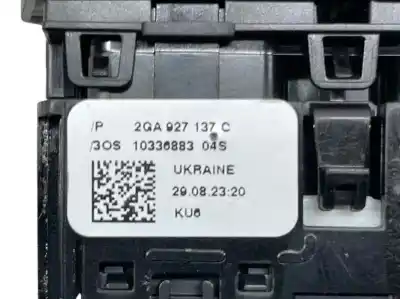 Second-hand car spare part switch for volkswagen t-roc (a11, d11) 2.0 tdi oem iam references 2ga927137c  