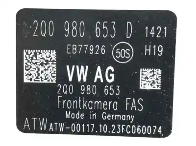 Second-hand car spare part camera for volkswagen t-roc (a11, d11) 2.0 tdi oem iam references 2q0980653d  