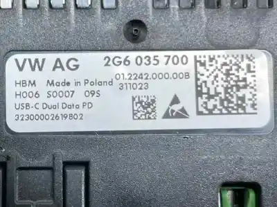 Автозапчастина б/у електронний модуль для volkswagen t-roc (a11, d11) 2.0 tdi посилання на oem iam 2g6035700  