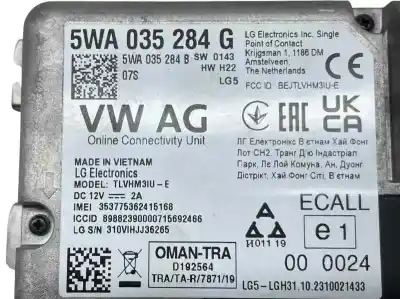 Автозапчастина б/у електронний модуль для volkswagen t-roc (a11, d11) 2.0 tdi посилання на oem iam 5wa035284g  5wa035284b