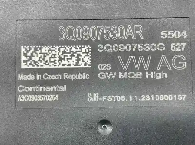 Автозапчастина б/у електронний модуль для volkswagen t-roc (a11, d11) 2.0 tdi посилання на oem iam 3q0907530ar  3q0907530g