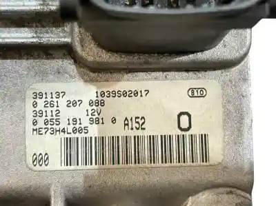 Second-hand car spare part ecu engine control for lancia ypsilon (101) 1.2 16v argento oem iam references 0261207088 1039s02017 55191981