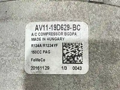 Автозапчасти б/у компрессор кондиционера воздуха за ford fiesta vi (cb1, ccn) 1.25 ссылки oem iam av1119d629bc  av11-19d629-bc