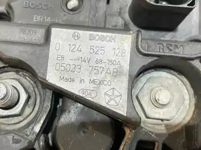 Second-hand car spare part alternator for dodge caliber 2.0 16v crd cat oem iam references 05033757ab  0124525128