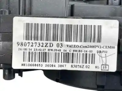 Автозапчасти б/у многофункциональное управление за peugeot 308 thp 1.6 125 cv ссылки oem iam 98072732zd  com 2008