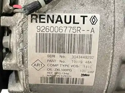 Автозапчасти б/у компрессор кондиционера воздуха за dacia sandero 1.2 16v cat ссылки oem iam 926006775r  t911948a