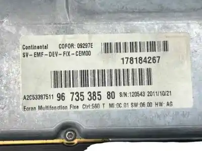 Автозапчастина б/у панель інструментів для citroen c4 grand picasso 2.0 hdi fap посилання на oem iam 9673538580 6103le 9666852780