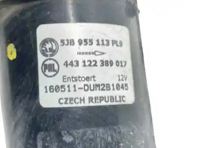 Автозапчастина б/у двигатель передніх склоочисників для skoda fabia iii (nj3) 1.4 tdi посилання на oem iam 5jb955113 6v1955023d 443122389017