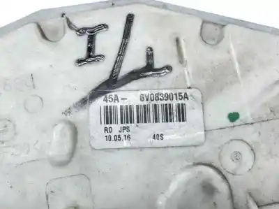 Автозапчастина б/у замок дверей заднього лівого для skoda fabia iii (nj3) 1.4 tdi посилання на oem iam 6v0839015a  5g4839015d