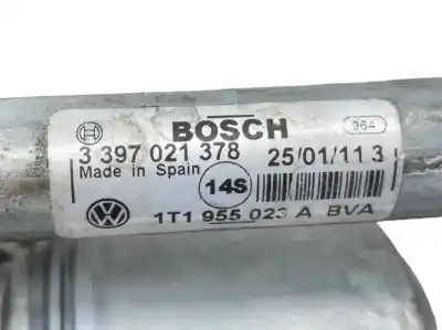 Автозапчастина б/у двигатель передніх склоочисників для volkswagen caddy ka/kb (2c) 1.6 tdi посилання на oem iam 1t1955023a  3397021378